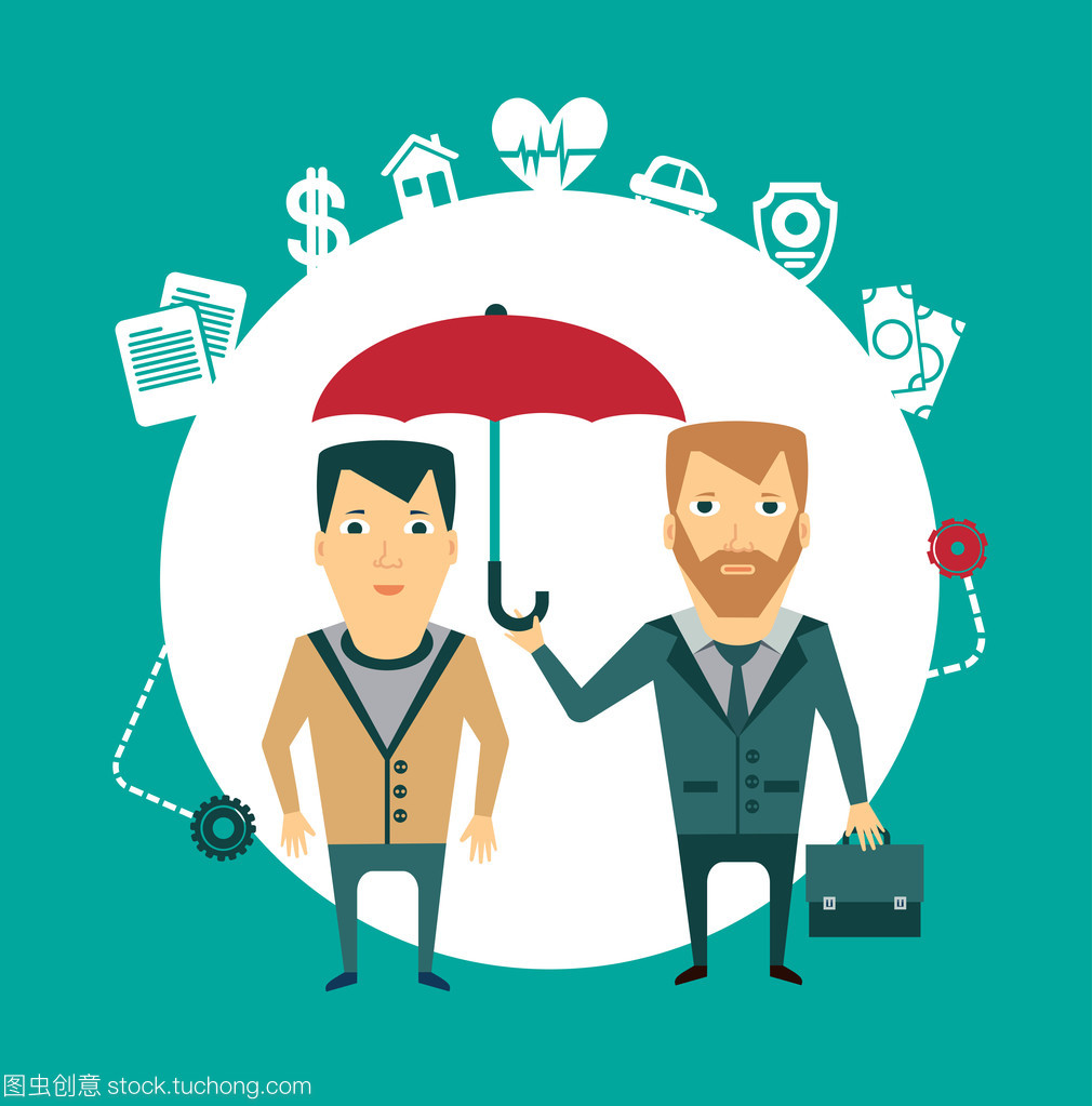 為生活撐起保護傘——保險代理人廣告設(shè)計創(chuàng)意